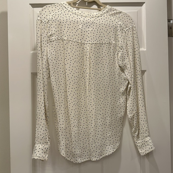 Rails XS white blouse with small black hearts. - Picture 2 of 2